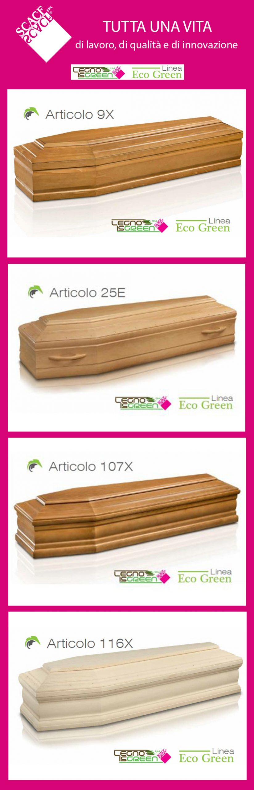 Scacf cofani funebri scacf, tutta una vita