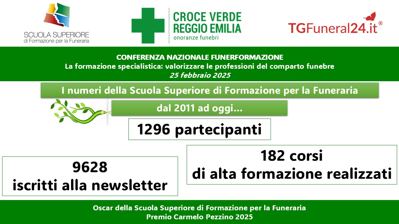 Scuola Superiore di Formazione per la Funeraria: il passato e il futuro raccontati alla Conferenza Nazionale FunerFormazione.