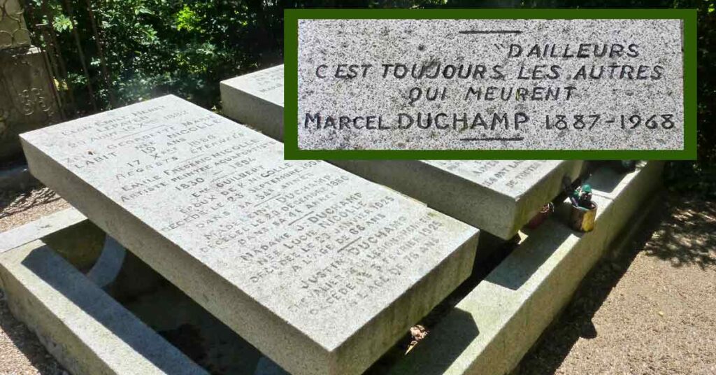 epitaffio Marcel Duchamp